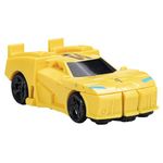 Transformers Toys EarthSpark 1-Step Flip Changer Bumblebee 10-cm Action Figure, Robot Toys for Ages 6 and Up