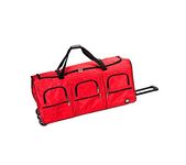 Rockland Melbourne Hardside Expandable Spinner Wheel Luggage, RED, 40", Melbourne Hardside Expandable Spinner Wheel Luggage