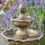 Smart Garden Solar Kingsbury 3 Tier Garden Water Feature Fountain Bird Bath