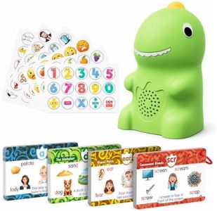 KOKODI Dinosaur Talking Pen with Phonics Cards, Autism Sensory Interactive Game for Kids Ages 3-8 Kindergarten Preschool Learning Activities, ABC 123 Learning Set for Toddler Educational Birthday Gift