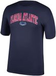 Top of the World NCAA Florida Atlantic Owls T-Shirt Team Color Arch, Navy, Size Large