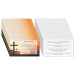 Moorovgi A Sinner's Prayer Pocket Scripture Cards,Mini Gospel Tract Card Plan of Salvation Cards Christian Inspirational Bible Verses Cards Prayer Postcards