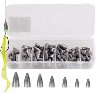 Plombs Pêche Sinker Poids Worm/Bell/Basse Moulage Poids Plombs Kit pour NGT Fishing 83 pcs/boîte