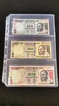 Nawkaar9 Currency Album Sheets / 3 Pockets Note Sheet / Paper Money Banknote File Pages (Set Of 10) Top Opening