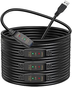 GOSYSONG Active USB Extension Cable 100ft with Amplifier/Repeater-Male to Female USB Cable,USB 3.0 Extension Cable for USB Flash Drive,Hard Drive,Playstation,Xbox,VR,Printer,Camera,Laptop,Keyboard