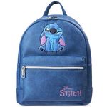 Disney Stitch Backpack for Women Teenagers Girls, Fashion Mini Daypack (Blue)