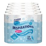 Freedom Inspirations Luxury 3Ply Toilet Roll - 45 Quilted Soft White and Scented Hygiene Bulk White Toilet Tissue and Loo Rolls