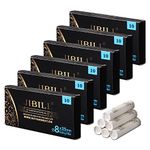 JIBILL Pipe Filter with Both Ceramic Caps Fits Most Common 9mm Tobacco Pipes 1 Box Includes 10 Activated Carbon Paper Filters FD0031, 100 PCS