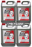 Polygard NMIS12200C x4 Workshop Brake and Clutch/Maintenance Cleaner, 5L Volume