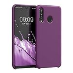 kwmobile Case Compatible with Huawei P30 Lite Case - TPU Silicone Phone Cover with Soft Finish - Magenta Purple