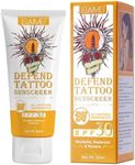 Premium Tattoo Care Sunscreen - Defend Tattoo Sunscreen SPF 30+ Tattoo Sun Protection - UVA/UVB Sun Rays Protection, Tattoo Aftercare Sunscreen Lotion - Tattoo Fade Protection, Water Resistant, 60ml