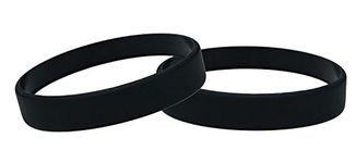 Silicone Wristbands Pack Of 10 Choice Of Colours (Black)