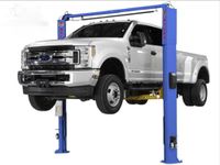 Atlas Platinum PVL-10 Garage ALI Certified 2 Post Symmetric/Asymmetric Adjustable Height 2 Post Overhead Car Lift Vehicle Hoist (Blue/Yellow)