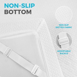 Memory Foam King Mattress Topper 7cm – Bamboo Cover, Back Pain Relief