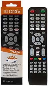 CRC1210V Universal TV Remote Control Compatible with LG, Samsung, Sony, Hisense, Panasonic, Philips, Sharp, Sanyo, Toshiba, Hitachi, TCL TVs,Simple Setup