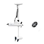AQUOS Haswing CaymanB Electric Bow Mount 12V Saltwater & Freshwater Trolling Motor - 55lbs Thrust, 48in Shaft, with Wireless Remote