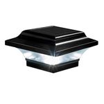 Classy Caps SL082B Aluminum Imperial Solar Post Cap, 2.5" x 2.5", Black