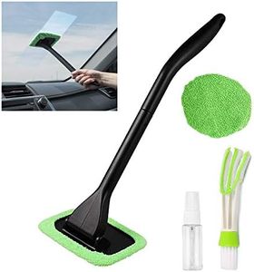 XINXIYAN Car Window Cleaner,Windshield Cleaner Tool Inside 19 Inch (Green-Rectangle)