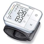 Beurer Bluetooth Smart, Wireless & Automatic Wrist Blood Pressure Monitor with Large LCD Display, Irregular Heartbeat Detection, Multi-Users, Syncs Readings to HealthCoach App, 60 Memory Spaces, BC57