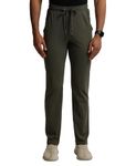 Jockey SP27 Men's Super Combed Cotton Rich Slim Fit Trackpants with Zipper Pockets and Stay Fresh Treatment_Deep Olive_L