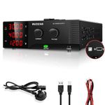 RUZIZAO Bench Power Supply 30V 40A 1200W, High Power DC Power Supply Variable Benchtop Lab Power Supplier with Encoderknob, Adjustable Switching Regulated