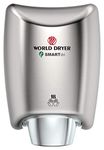 World Dryer K4-973 SMARTdri High Efficiency Intelligent Automatic Hand Dryer with Stainless Steel Brushed Cover, Multi-Jet Nozzle, 208-240V