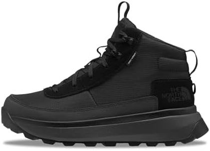 The North Face Men's Bergen Mid Waterproof Hiking Boot | Insulated Snow Shoe with 4.5mm Lugs, TNF Black/Anthracite Grey, 11