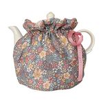 Cotton Tea Cozy, Garden Style Vintage Teapot Cozies Dust Proof Insulated Teapot Cover Keep Warm Home Kitchen Table Decorative Accessories Tea Kettle Quilt for Hotel Restaurant Tea Party