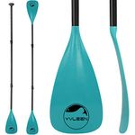 YVLEEN SUP Paddle Board Paddle，Stand up Paddleboard Paddles Adjustable Aluminum 4-Piece Floating Kayak Paddle，Convertible Paddle