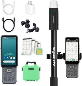 RTK GNSS Survey Equipment with Network RTK Rover, Handheld Controller and Survey Software, Featuring a 60° Tilt and Built-in IMU, for Construction and Geodetic or Land Survey Layout Planning