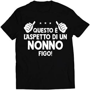 Colorfamily Maglietta Nonno 2024 2025 Nonno Figo Frasi Divertenti Regalo Divertente T-Shirt Festa dei Nonni Futuro Nonno
