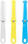 Kitchen Gadget Plastic Cheese Slicer, 3 PCS Multi Purpose Butter Cheese Cutter Spreader for Soft Cheese, Butter, Cream, Icing (White, Yellow, Blue)