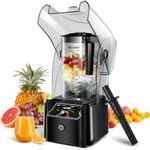 WantJoin Countertop Blender For Smoothies,Professional Blenders Heavy Duty Commercial With Sound Enclosure, Self-Cleaning, 80oz Pitcher - For Smoothie, Shakes