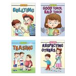 Pegasus Serious Life Issues Books Set of 4-Good Touch Bad touch,Respecting,Bullying,Teasing