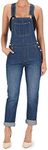 American Bazi Women's Classic Long Overalls RJHO170 - Blue - X-Large D14D