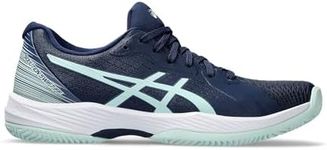 ASICS Women's Solution Swift FF Clay Sneaker, Blue Expanse/Pale Blue, 7 UK