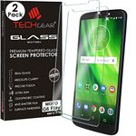 TECHGEAR [2 Pack] GLASS Edition for Moto G6 Play - Genuine Tempered Glass Screen Protector Guard Covers Compatible with Motorola Moto G6 Play