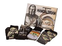 Star Wars The Mandalorian Jacquard Knit Unisex Crew Socks 4-Pack Gift Set