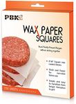 Hamburger Patty Paper Sheets, Wax Paper Squares 250 pcs 6" x 6" Non-Stick