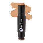 SUGAR Cosmetics Ace Of Face Foundation Stick with In-Built Brush | Lasts 24hrs | Full Coverage Foundation for Women | 12gm - 52 Corretto