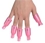 KRENI Nail Polish Remover Clips Toenail and Finger Gel Nail Paint Remover Acrylic Nails Art Soak Off Clip Caps 10PCS