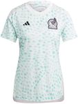 adidas Women's Soccer Mexico 2023 Away Jersey, White, Small