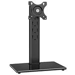 RFIVER Single Computer Monitor Mount Table Top Stand for 13-32 inch PC Screens Free standing with Swivel Height Adjustment, Max Weight 10kgs Max VESA 100x100mm