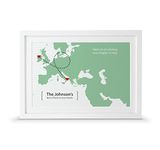 Personalised friends leaving gift | Moving abroad print