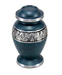 eSplanade| Cremation Mini urn Keepsake Memorial | Small urn for Ashes Funeral Burial Container jar Pot | Color: Navy Blue| Size-4.5 Inches