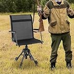 GYMAX Swivel Hunting Chair, 360 Deg