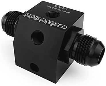 Improved Racing ENV-151 Compact Dual Inline Oil Sensor Adapter Block, 6AN