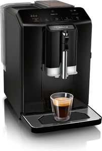 Bosch Serie 2 Bean to Cup Coffee Machine – In-Cup Milk Frother, Piano Black