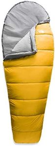 THE NORTH FACE Wasatch 30F / -1C Backpacking Sleeping Bag, Arrowwood Yellow/Zinc Grey, Long-Right Hand