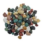 Foodie Puppies Natural Polish Mix Stone Pebbles - (1Kg) Mix Granite Stone Decorative Substrate for Aquariums, Fish Bowls, Turtle Tanks, Terrariums, Succulents, Garden Pots